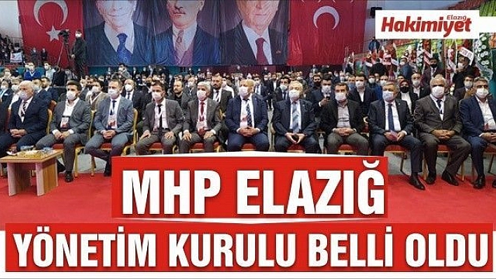 MHP Elazığ Yönetim Kurulu Belli Oldu