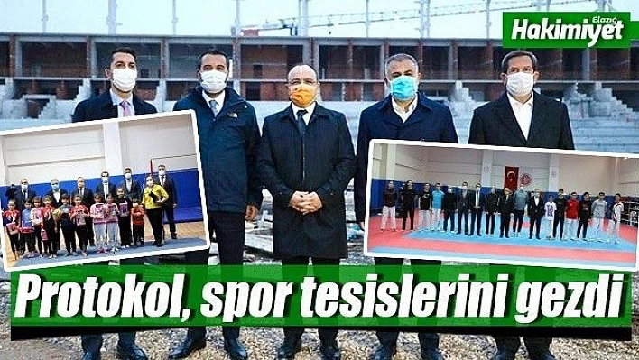 Protokol, spor tesislerini gezdi