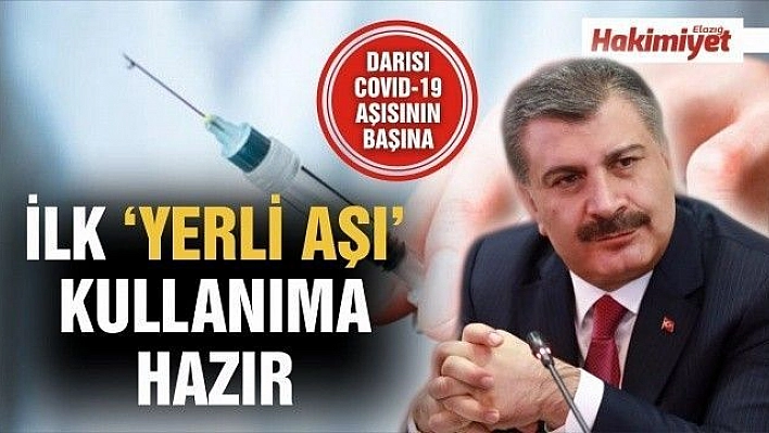 Sağlık Bakanı Koca:'Uluslararası Standartlarda ilk yerli aşımız Olan Tetanos-Difteri Aşısı kullanıma hazır'