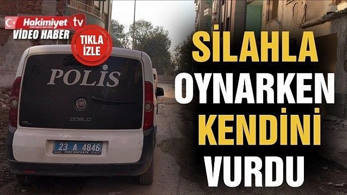 Silahla oynarken kendini vurdu