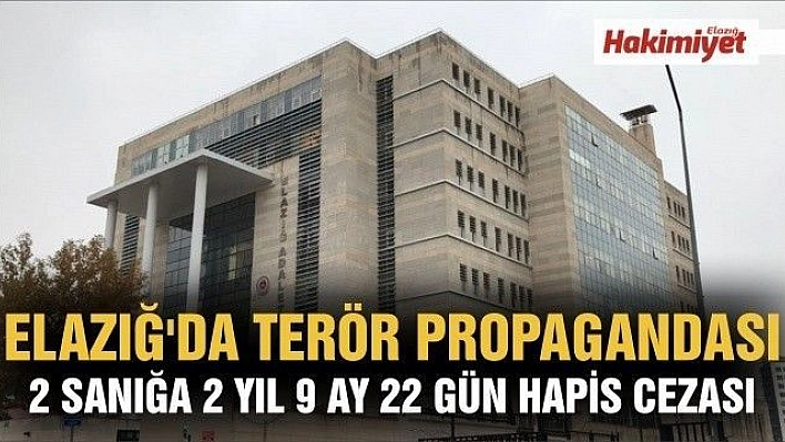 Terör propagandası yapan 2 şahsa ceza