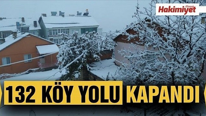 132 köy yolu kapandı