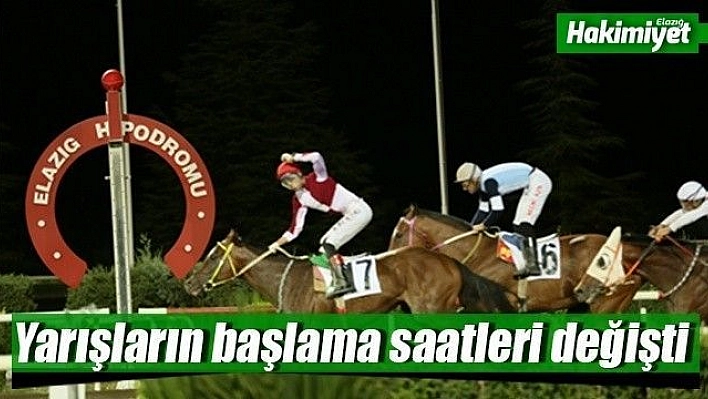 6'lı Ganyan başlama saatleri değişti