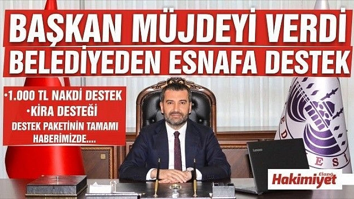 BAŞKAN ŞERİFOĞULLARI, ESNAF DESTEK PAKETİNİ AÇIKLADI