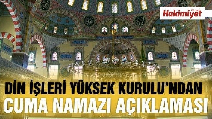 Din İşleri Yüksek Kurulu'ndan, cuma namazına ilişkin açıklama