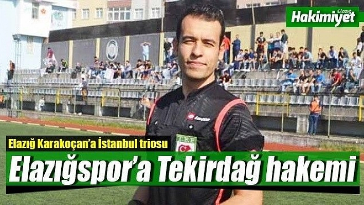 Elazığspor'a Tekirdağ hakemi