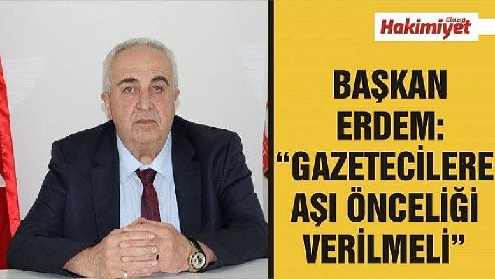 GAZETECİLERE  AŞI ÖNCELİĞİ VERİLMELİ 