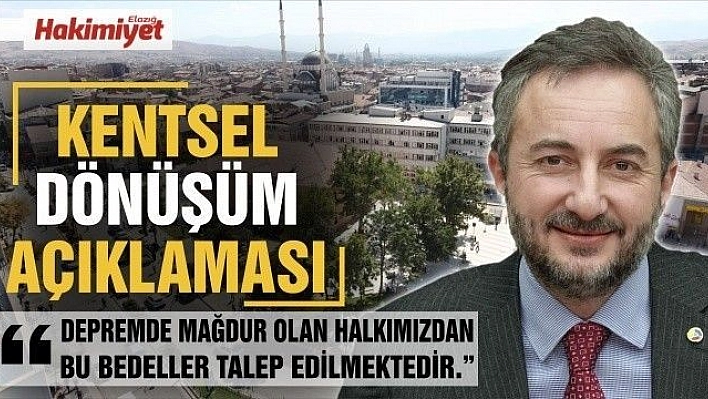 Kentsel Dönüşüm Yasası'ndaki Haklarımızın Bir An Evvel Sağlanmasını Tüm Halkımız Adına Talep Ediyoruz…