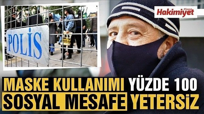 Maske kullanımı yüzde 100, sosyal mesafe yetersiz