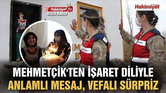 Mehmetçik'ten işaret diliyle anlamlı mesaj, vefalı sürpriz