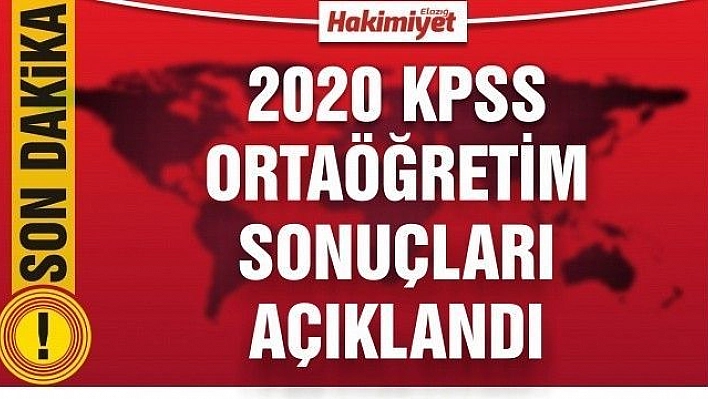 Ortaöğretim KPSS sonuçları açıklandı