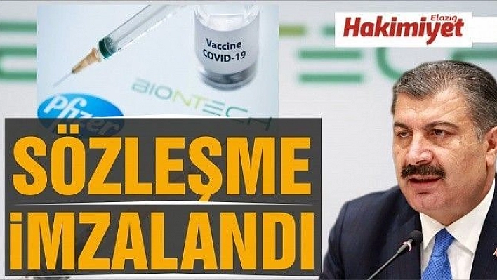 Sağlık Bakanı Koca: 'BioNTech aşısı ile ilgili anlaşma bu gece 04.30 itibariyle imzalandı'