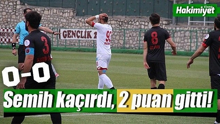 Semih kaçırdı, 2 puan gitti!