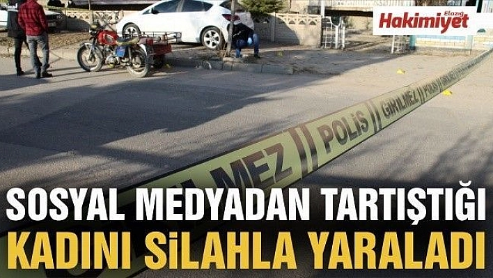 Sosyal medyadan tartıştığı kadını silahla yaraladı