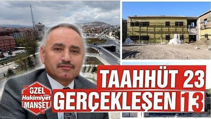 TAAHHÜT 23, GERÇEKLEŞEN 13