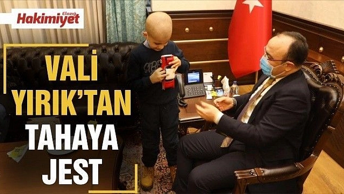 VALİ ERKAYA YIRIK KÜÇÜK TAHA'NIN 7. YAŞINI KUTLADI
