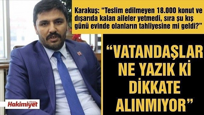 'VATANDAŞ NE YAZIK Kİ DİKKATE ALINMIYOR'