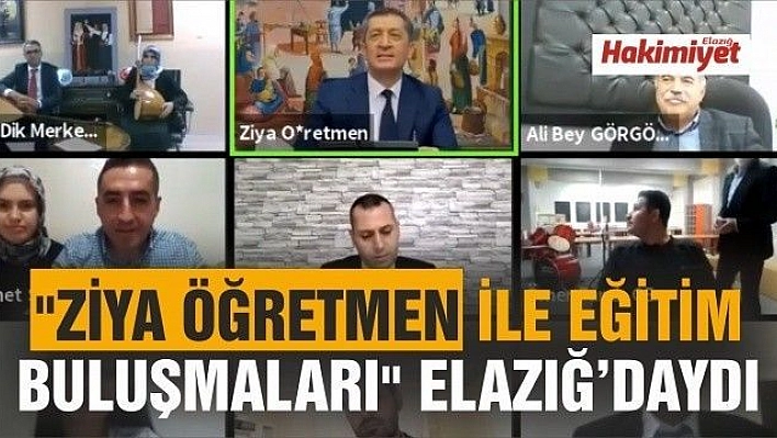 Ziya öğretmen ile eğitim buluşmaları Elazığ'daydı