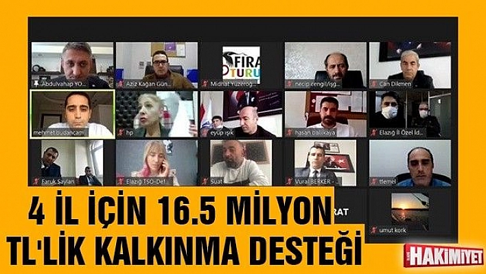 4 il için 16.5 milyon TL'lik kalkınma desteği