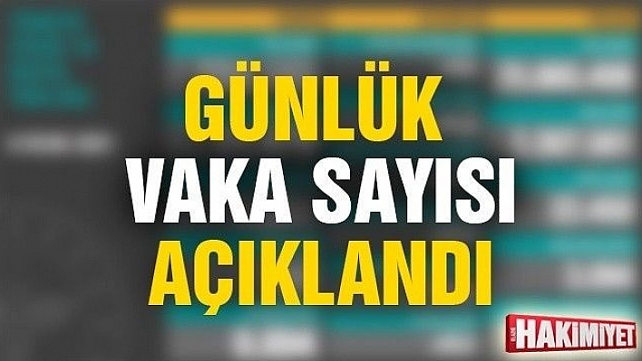 9 Ocak vaka sayıları açıklandı: Düşüş sürüyor