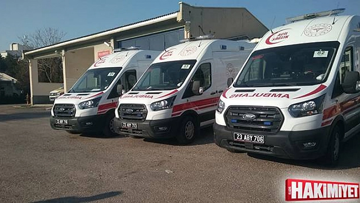 Elazığ'a 1' İ Yenidoğan Olmak Üzere 4 Adet Ambulans Tahsis Edildi