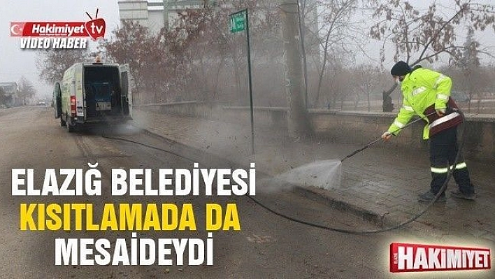 Elazığ Belediyesi'nden Hafta Sonu Mesaisi