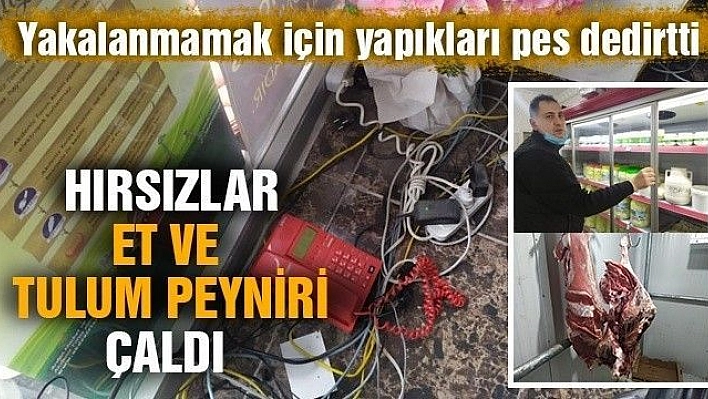 Elazığ'da hırsızların yakalanmamak için yaptıkları pes dedirtti!