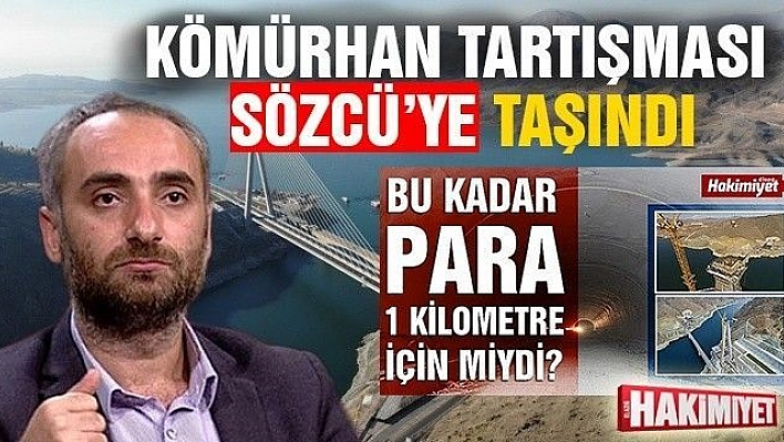 Kömürhan tartışması Sözcü'ye taşındı