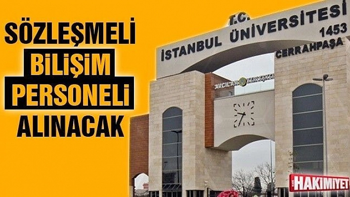 Sözleşmeli bilişim personeli alınacak