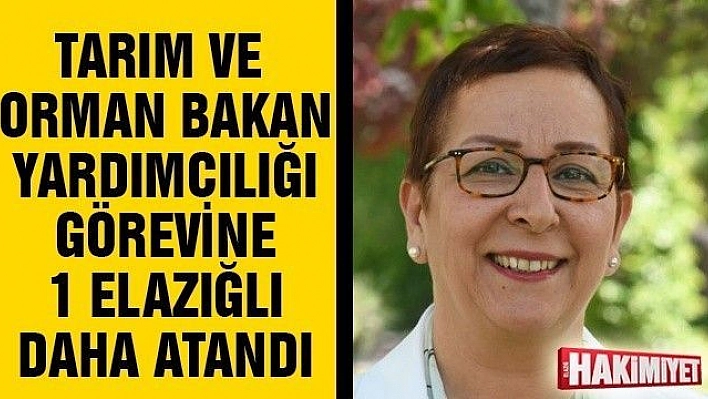 Tarım ve Orman Bakan Yardımcılığına bir Elazığlı daha atandı