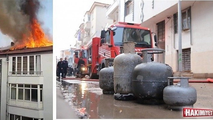 Yangında itfaiyenin dikkati faciayı önledi