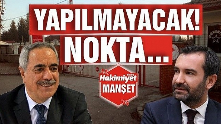 YAPILMAYACAK! NOKTA…