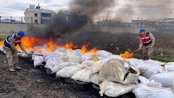 23 Ton Uyuşturucu Yakıldı