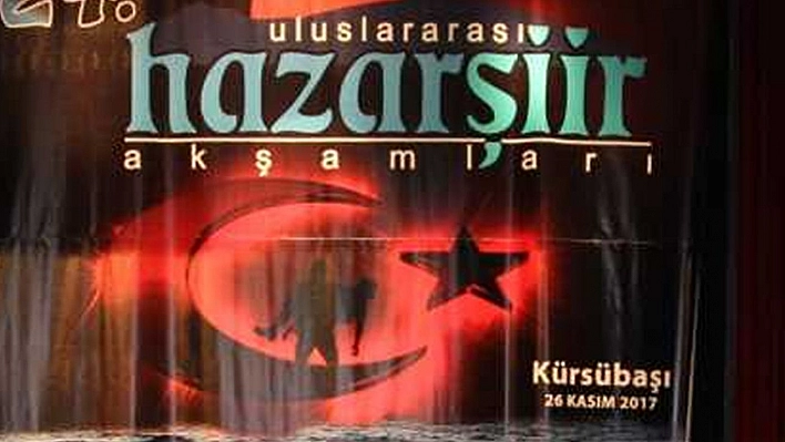 25. Uluslararası Hazar Şiir Akşamları Başlıyor