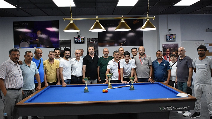 3 Bant Bilardo Bölge Şampiyonası Elazığ'da düzenlendi