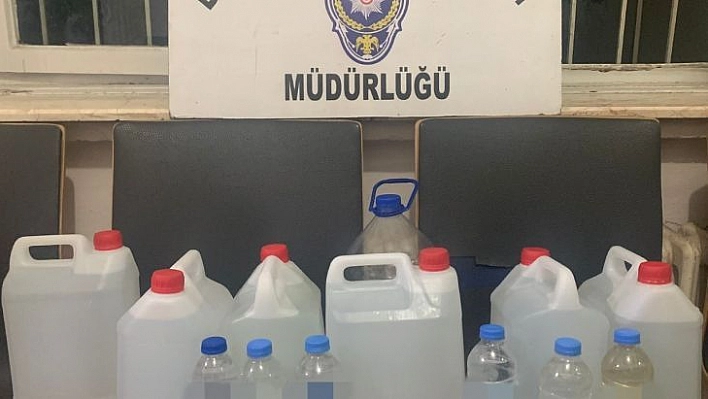 39 litre kaçak alkol ele geçirildi