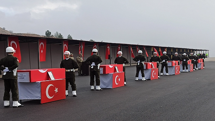 6 Şehidimiz Törenle Memleketlerine Uğurlandı