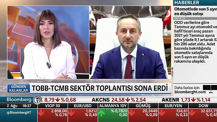 Arslan, Finansmana Erişim Sorununu Bloomberg HT'de Değerlendirdi