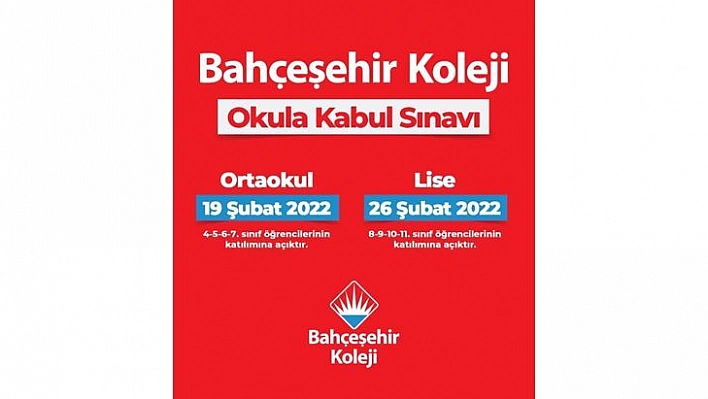 Bahçeşehir Koleji Okula Kabul Sınavı Başvuruları Başladı