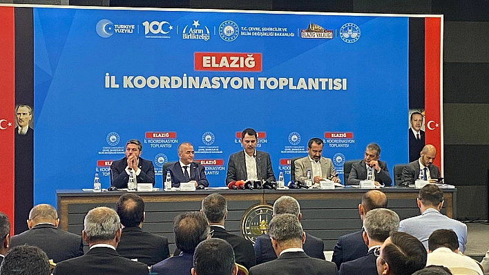 Bakan Kurum: Ne Zaman Azme İhtiyacım Olsa Aklıma Harput Kalesi Gibi Dim Dik Duran Elazığlılar Gelir