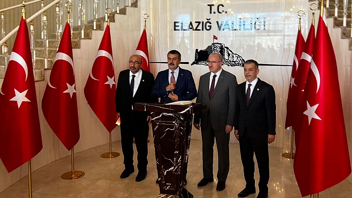 Bakan Tekin Elazığ'da