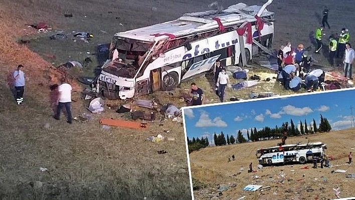 Balıkesir'de katliam gibi kaza: 15 ölü, 17 yaralı