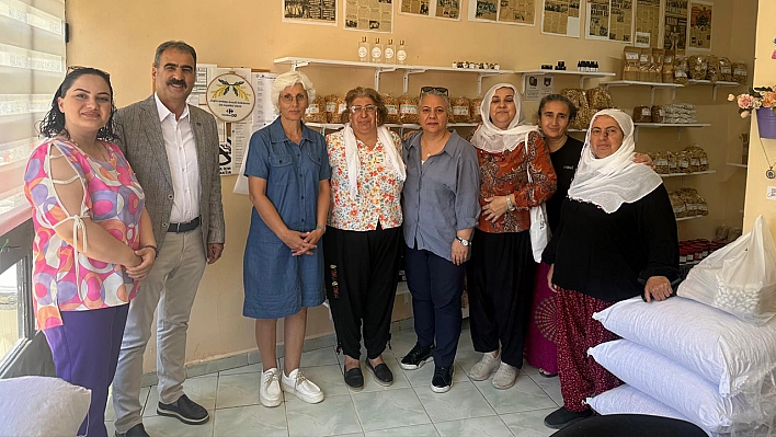 Başkan Ercan'dan Ağın kadınları kooperatifi'ne geçmiş olsun ziyareti