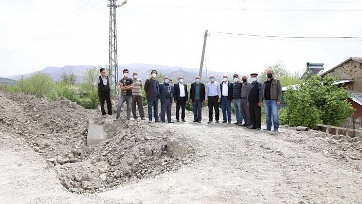 Başkan Güder, Orduzu'daki alt yapı çalışmalarını inceledi