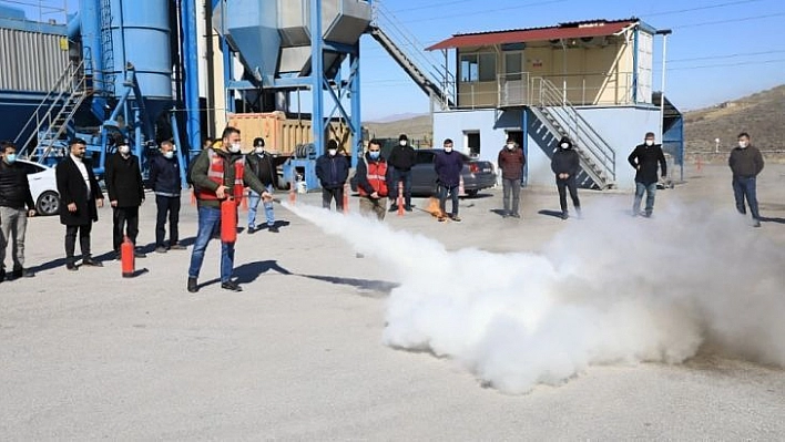 Battalgazi Belediyesi'nde yangın tatbikatı