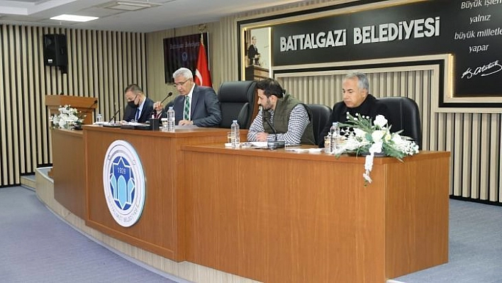 Battalgazi meclisi, aralık ayı olağan toplantısı tamamlandı