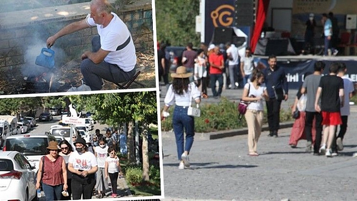 Bayram tatilinde vatandaşlar Harput'a akın etti