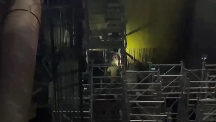 Beşiktaş'ta metro inşaatında göçük meydana geldi