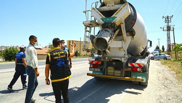 Beton Mikserlerine Yönelik Denetimler Devam Ediyor