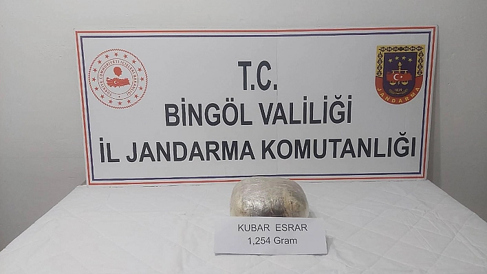 Bingöl'de 1 kilo esrar ele geçirildi